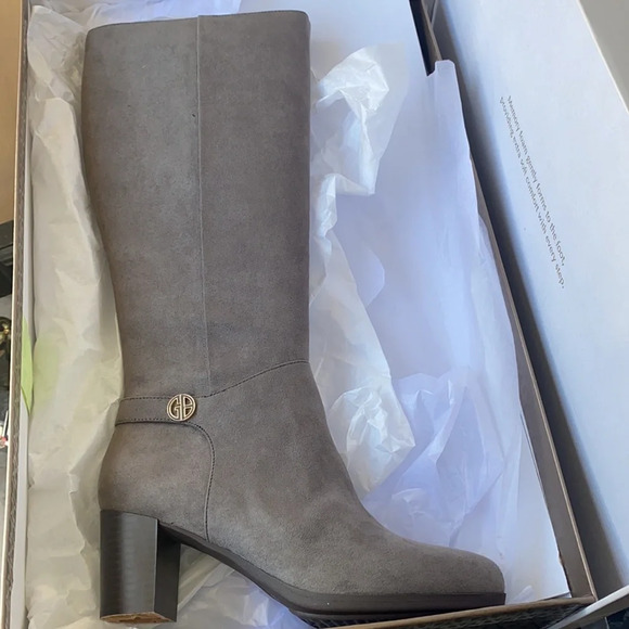 Giani Bernini Gray Adonnys Memory-Foam Dress Boots - Picture 7 of 8